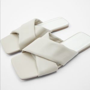 Zara Flat Leather Sandals